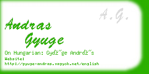 andras gyuge business card